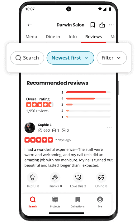 Install the Yelp app