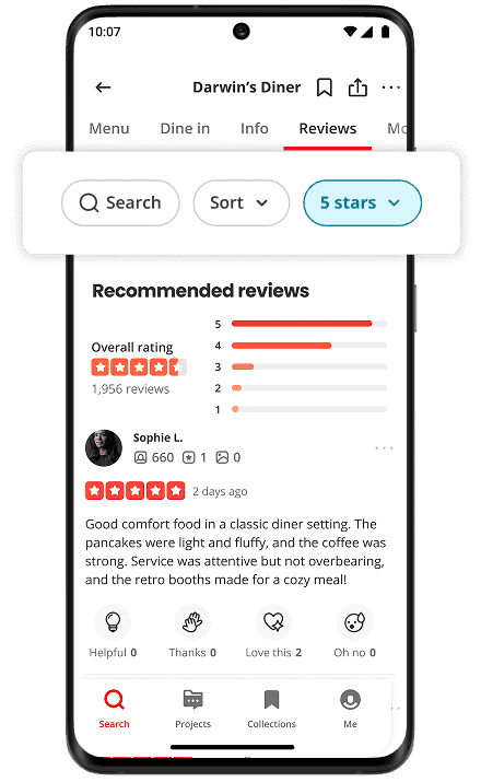 Install the Yelp app