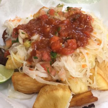 Sofia's Pupuseria - Yuca con chicharron - Salvadoran Near Me - Arlington, Virginia Sofia's Pupuseria - Yuca con chicharron - Salvadoran Near Me - Arlington, Virginia