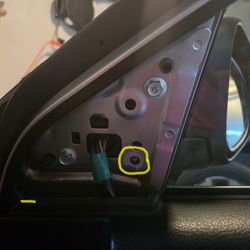 Bill Estes Toyota - They broke off one of the bolts holding the mirror to the car door.