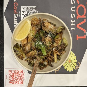 Cavi Sushi - Parmesan Brussel Sprouts - Sushi Bars Near Me - Glendale, California Cavi Sushi - Parmesan Brussel Sprouts - Sushi Bars Near Me - Glendale, California