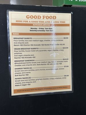 Menu photo 2 Good Time Long Beach, CA Menu photo 2 Good Time Long Beach, CA