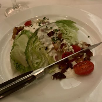 Ocean Prime - Wedge salad (split in hand by the kitchen) - Seafood Near Me - Naples, Florida