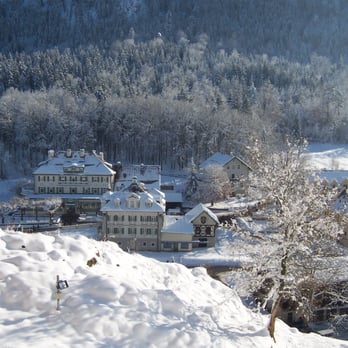 Schloss Hohenschwangau - View of the valley from in front of the castle - Landmarks & Historical Buildings Near Me - Schwangau, BY
