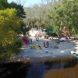 Edisto River Adventures - The fun continues on our sandbar when you return from tubing & kayaking the Edisto River. Sand volleyball, Jumbo Jenna, corn hole... - Rafting/Kayaking Near Me - Ridgeville, South Carolina