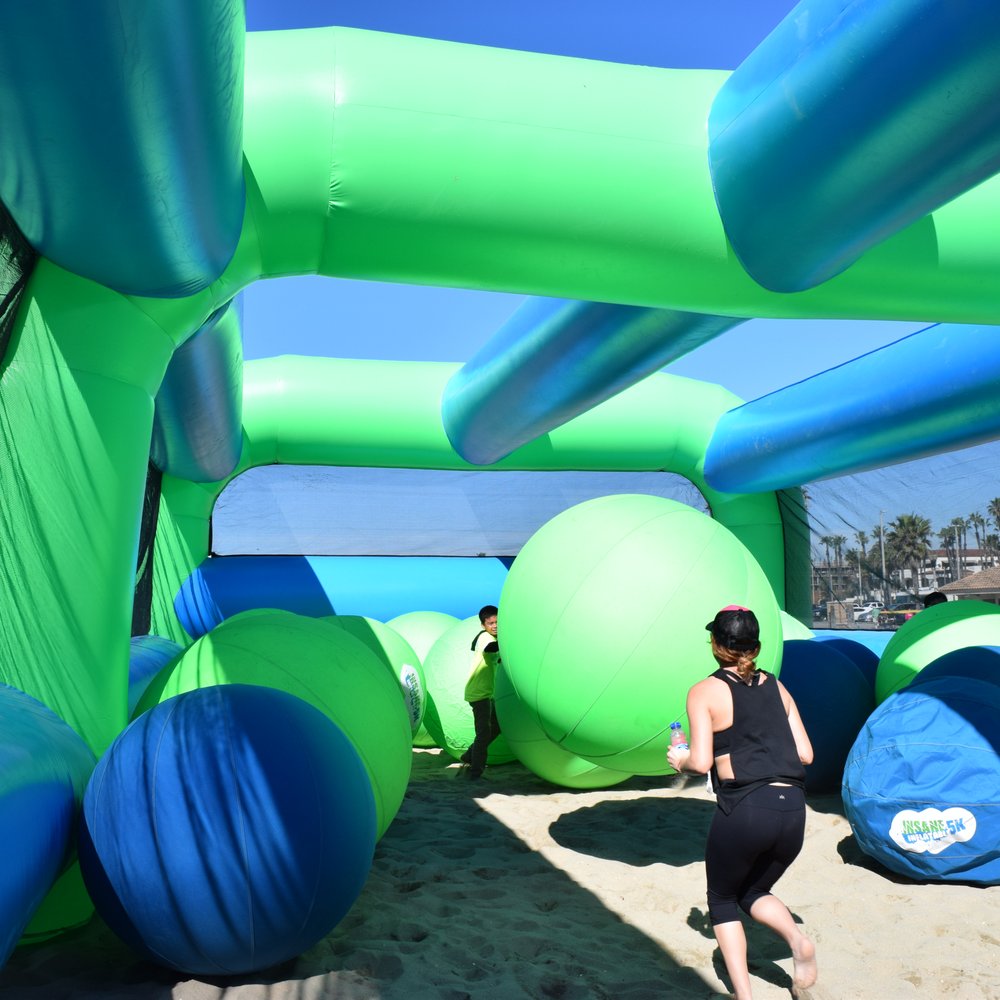 Insane Inflatable 5k - The staff throws giant balls at you. Pretty fun! - Recreation Centers Near Me - Huntington Beach, California Insane Inflatable 5k - The staff throws giant balls at you. Pretty fun! - Recreation Centers Near Me - Huntington Beach, California