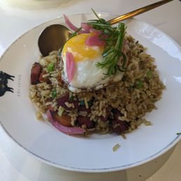 Crispy pork belly fried rice