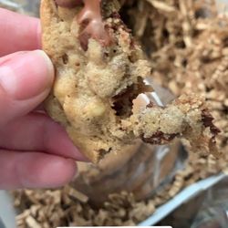Tangerine Cookies - Dipped Chocolate Chip Cookies with Nuts