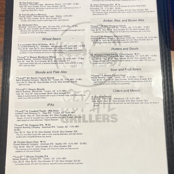 Serial Grillers - Beer menu 5/5/23 - Pizza Near Me - Tucson, Arizona Serial Grillers - Beer menu 5/5/23 - Pizza Near Me - Tucson, Arizona