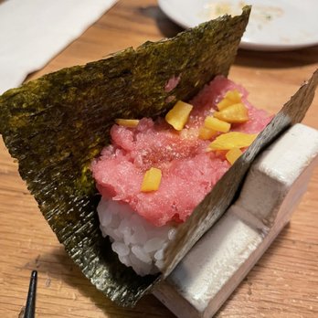 Bosso Ramen Tavern - Tuna handroll - Ramen Near Me - Cambridge, Massachusetts Bosso Ramen Tavern - Tuna handroll - Ramen Near Me - Cambridge, Massachusetts