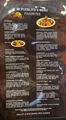 Menu photo 3 Mi Pueblito Mexican Cafe Caldwell, ID