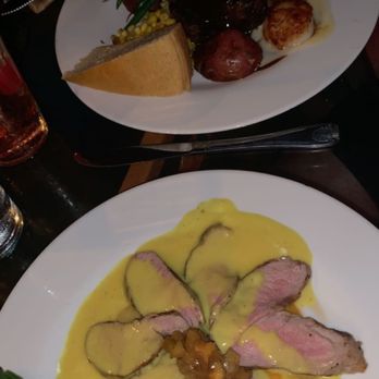 Blue Heaven - Pork Tenderloin (get it!!) Surf-and-Turf with Scallops - Breakfast & Brunch Near Me - Key West, Florida