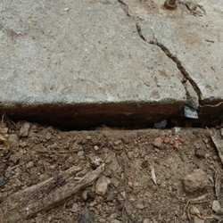Evergreen Septic Pumping - Cracked septic tank lid after pumping