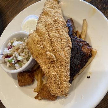 Fish City Grill - Full Catfish, half blackened & half battered - Seafood Near Me - San Antonio, Texas