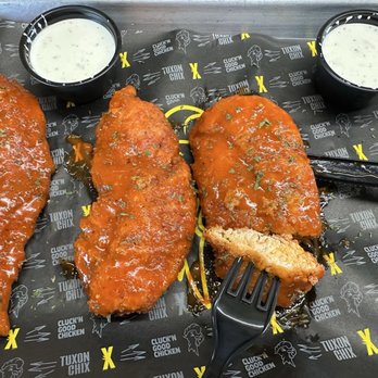 Tuxon Chix - JUMBO TENDERS 3 w, Sauce - Chicken Shop Near Me - Tucson, Arizona Tuxon Chix - JUMBO TENDERS 3 w, Sauce - Chicken Shop Near Me - Tucson, Arizona
