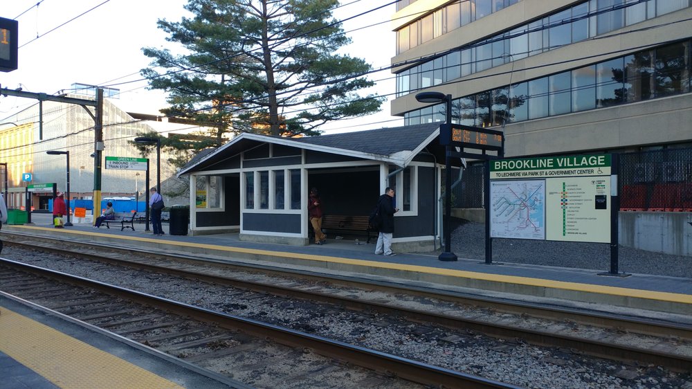 BROOKLINE VILLAGE MBTA STATION GREEN LINE D NORTH STATION Updated