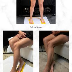 Natural Bronzing - No tan, after spray & next day.