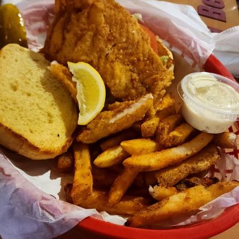 Long Doggers-Satellite Beach - Crispy fish sandwich and fries - American Near Me - Satellite Beach, Florida Long Doggers-Satellite Beach - Crispy fish sandwich and fries - American Near Me - Satellite Beach, Florida