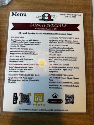 Menu photo 4 Luigi's Italian Bistro Coppell, TX