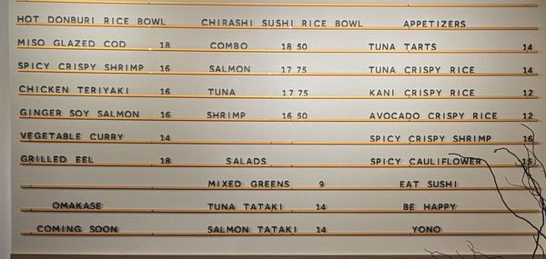Menu photo 4 YONO - Moynihan Train Hall New York, NY Menu photo 4 YONO - Moynihan Train Hall New York, NY