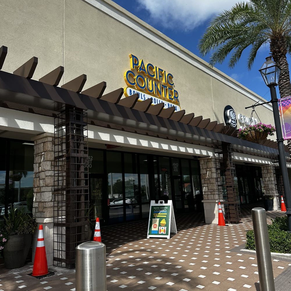 Pacific Counter - Sarasota - Outside - next to Crumbl cookies - Poke Near Me - Sarasota, Florida Pacific Counter - Sarasota - Outside - next to Crumbl cookies - Poke Near Me - Sarasota, Florida