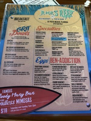 Menu photo 3 Rick's Reef St. Pete Beach, FL Menu photo 3 Rick's Reef St. Pete Beach, FL