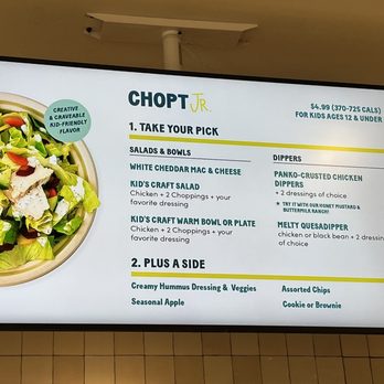 Chopt Creative Salad Co. - Menu - Salad Near Me - Vestavia Hills, Alabama Chopt Creative Salad Co. - Menu - Salad Near Me - Vestavia Hills, Alabama