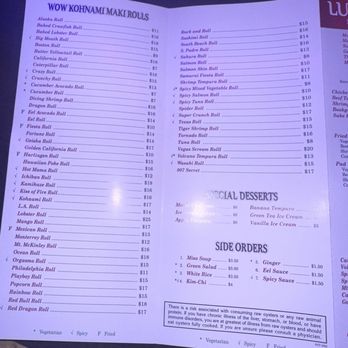 Kohnami Restaurant - Menu - Sushi Bars Near Me - South Padre Island, Texas Kohnami Restaurant - Menu - Sushi Bars Near Me - South Padre Island, Texas