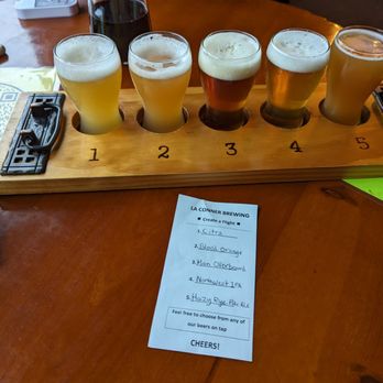 La Conner Brewing - Beer flight - Breweries Near Me - La Conner, Washington La Conner Brewing - Beer flight - Breweries Near Me - La Conner, Washington