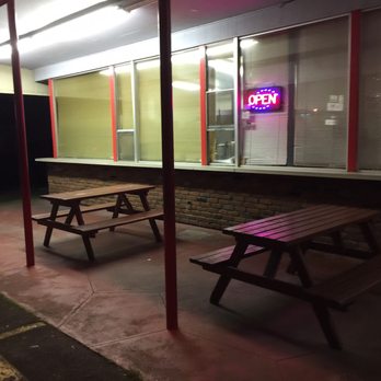 Hong Kong Restaurant - Picnic tables. The walk-up window isn't in use any longer, however. - Chinese Near Me - Eugene, Oregon