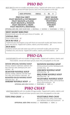 Menu photo 1 Pho Tasty Auburn, CA Menu photo 1 Pho Tasty Auburn, CA
