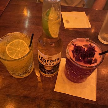 La Diagonal - Passion fruit and hibiscus margarita on the rocks. - Bars Near Me - New York, New York