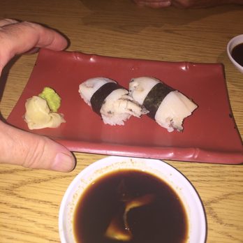 Restaurant Miwa - Two tiny pieces of Albalone sashimi, crunchy rubber$25!! - Japanese Near Me - Hilo, Hawaii Restaurant Miwa - Two tiny pieces of Albalone sashimi, crunchy rubber$25!! - Japanese Near Me - Hilo, Hawaii
