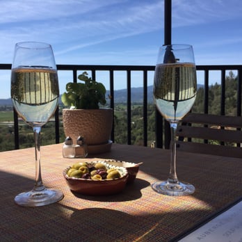 Auberge du Soleil - Bubbly, olives and a killer view! - New American Near Me - Rutherford, California