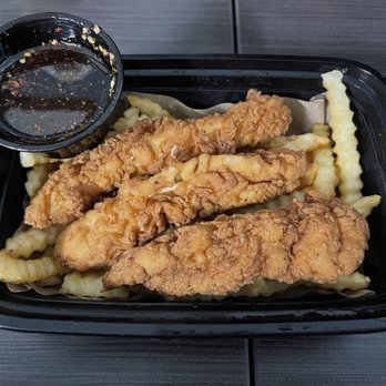 Fly Bye - Chicken strips  Crinkle Cut Fries Hot Honey - Salad Near Me - Phoenix, Arizona