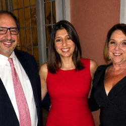 Drs George and Michelle Stevens with our office manager Ellen Houlihan.