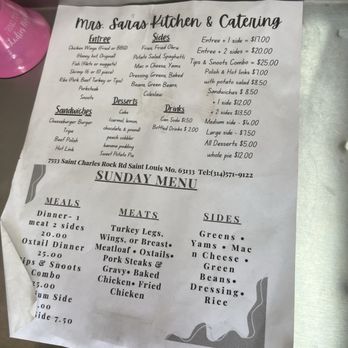 Mrs Sarah's Kitchen - Barbeque Near Me - St. Louis, Missouri Mrs Sarah's Kitchen - Barbeque Near Me - St. Louis, Missouri
