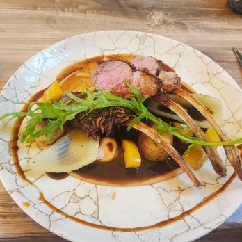 Old Street Restaurant - Wild rice encrusted rack of lamb- €25 and perfect! - Cocktail Bars Near Me - Malahide, D
