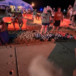 Tortuga Beach Music Festival - Light up seating near corona main stage