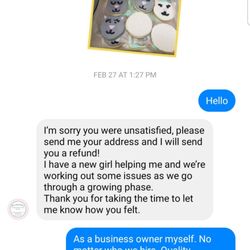 Moonshine Bakery - Conversation between Jennifer and I.