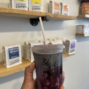 Southdown Coffee - Northport - Blueberry Iced Matcha with Oatmilk - Coffee & Tea Near Me - Northport, New York Southdown Coffee - Northport - Blueberry Iced Matcha with Oatmilk - Coffee & Tea Near Me - Northport, New York