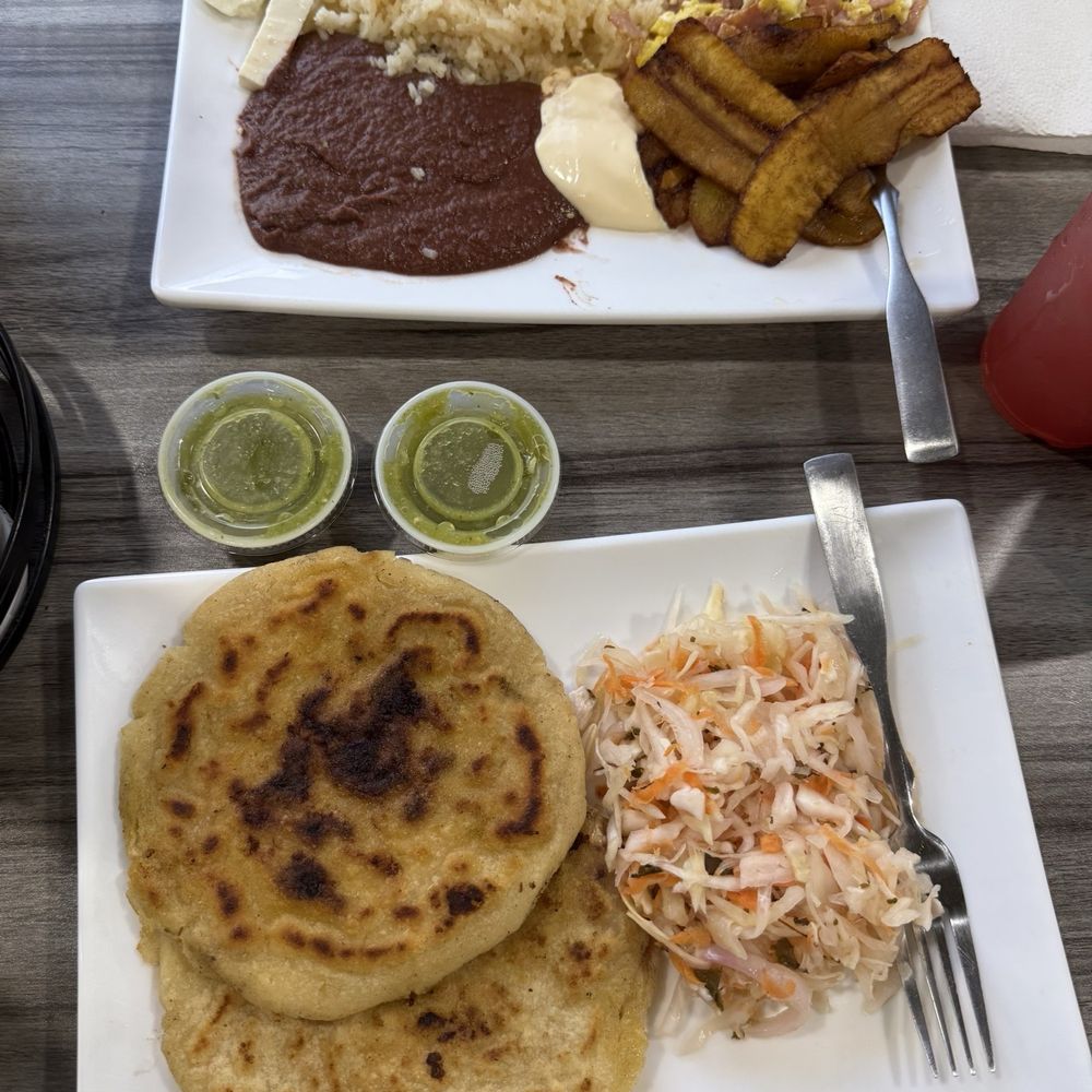 Loko Ice Refresqueria - These pupusas and breakfast plate were the most delicious!!! - Waffles Near Me - Humble, Texas