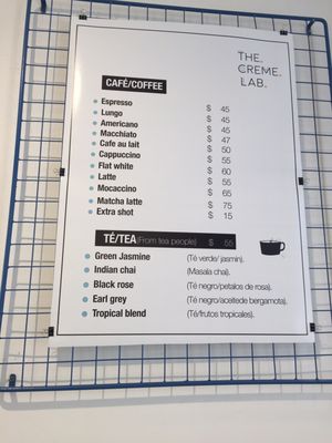 Menu photo 5 The Creme Lab Palermo, C Menu photo 5 The Creme Lab Palermo, C