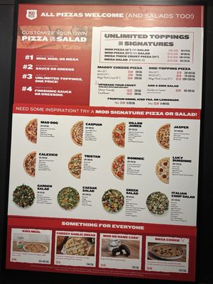 Menu photo 2 MOD Pizza Webster, TX Menu photo 2 MOD Pizza Webster, TX