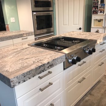 La Roca Marble and Granite - Kitchen with 3" mitre edge - Countertop Installation Near Me