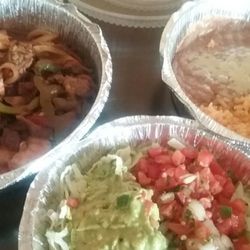 El Maguey - Beef, chicken, and shrimp fajitas!!! Yum