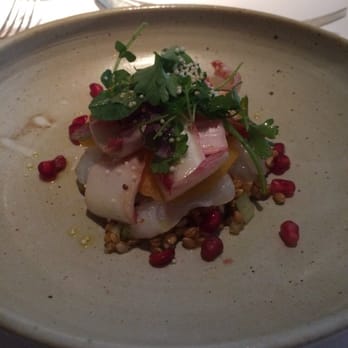 Clement - Fluke sashimi - New American Near Me - New York, New York Clement - Fluke sashimi - New American Near Me - New York, New York
