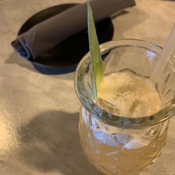 The Bevy Co - "Gone on Holiday" - a refreshing, tropical mix of spiced rum, ginger-pineapple shrub, macadamia nut liqueur, and lemon and lime juice - Cocktail Bars Near Me - Southbury, Connecticut The Bevy Co - "Gone on Holiday" - a refreshing, tropical mix of spiced rum, ginger-pineapple shrub, macadamia nut liqueur, and lemon and lime juice - Cocktail Bars Near Me - Southbury, Connecticut
