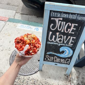 Juice Wave - Apricot strawberry acai and pitaya mix with nut butter - June 2025 - Juice Bars & Smoothies Near Me - San Diego, California