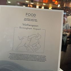 Wetherspoon - Quick bite before our flight.